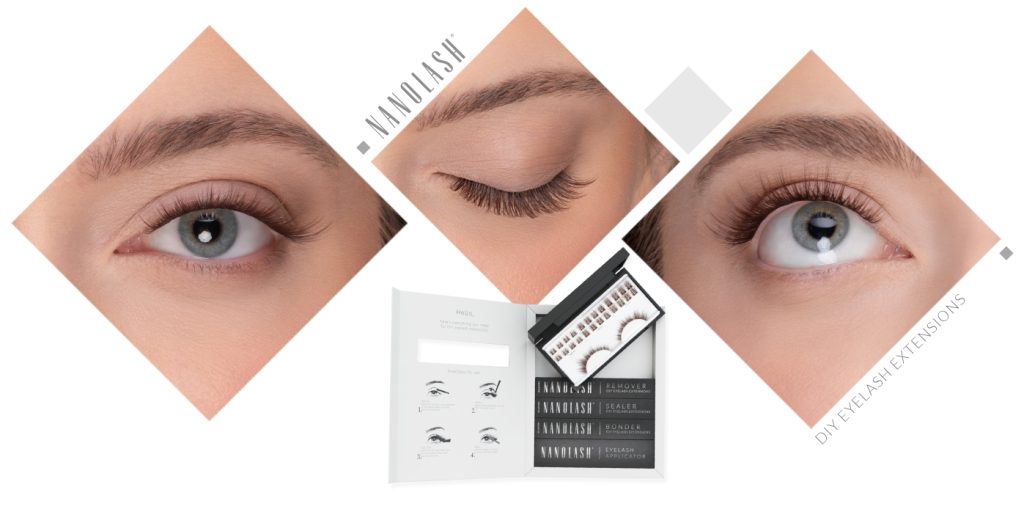 cluster lashes with bond and seal